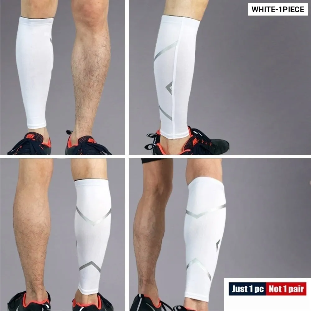 1 Piece Sports Leg Shin Guard Compression Sleeves for Runners Cyclist