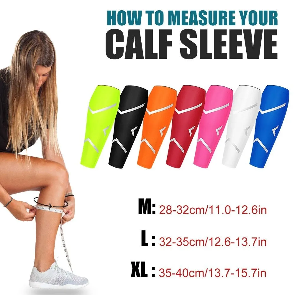 1 Piece Sports Leg Shin Guard Compression Sleeves for Runners Cyclist