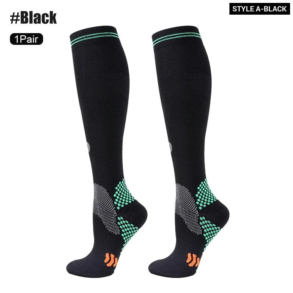 1pair Medical Compression High Socks for Edema Diabetic Varicose Veins Woman