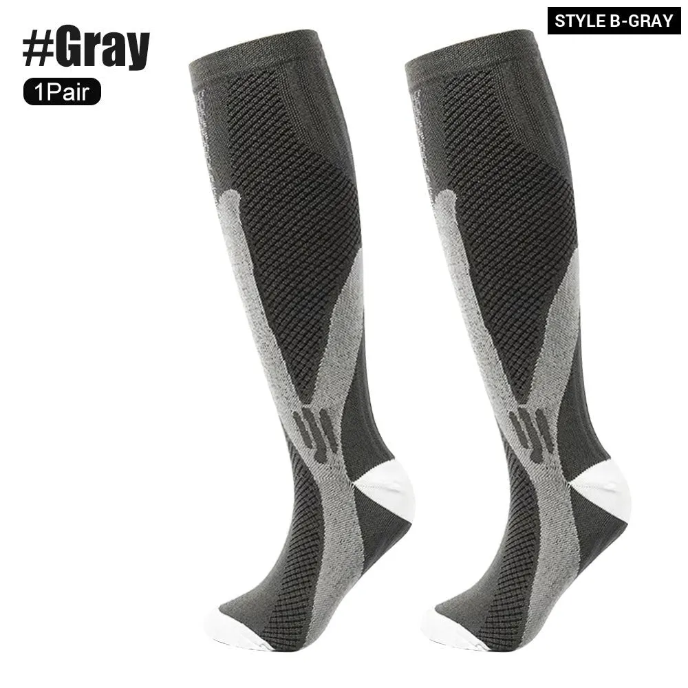 1pair Medical Compression High Socks for Edema Diabetic Varicose Veins Woman