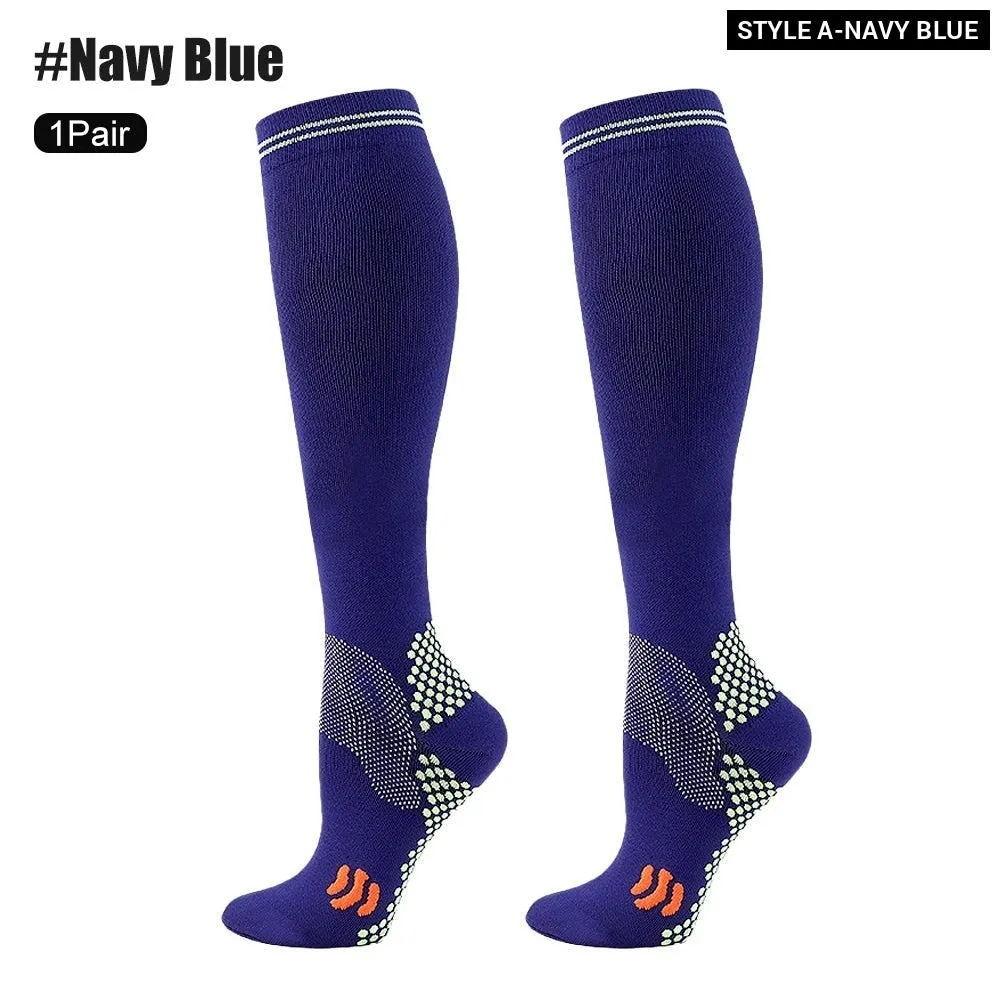 1pair Medical Compression High Socks for Edema Diabetic Varicose Veins Woman