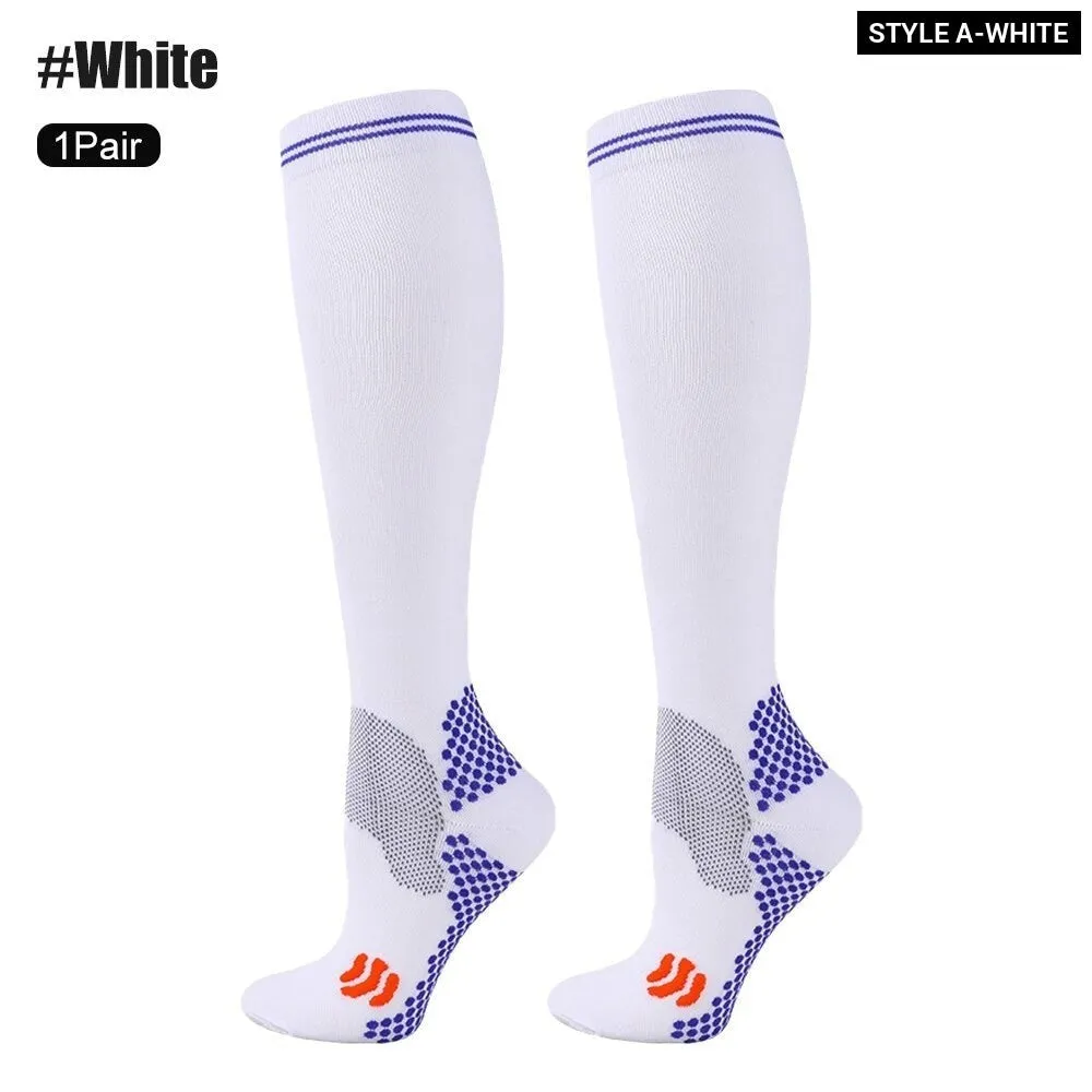 1pair Medical Compression High Socks for Edema Diabetic Varicose Veins Woman