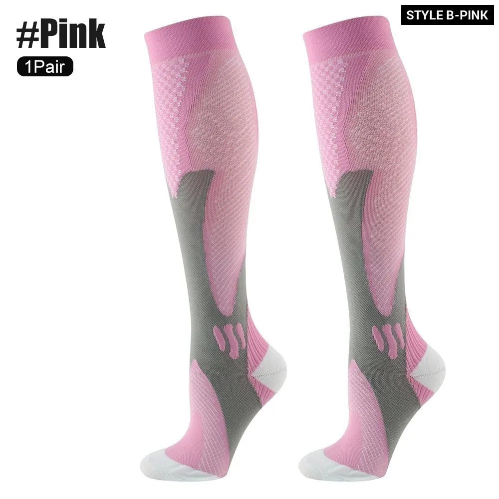 1pair Medical Compression High Socks for Edema Diabetic Varicose Veins Woman
