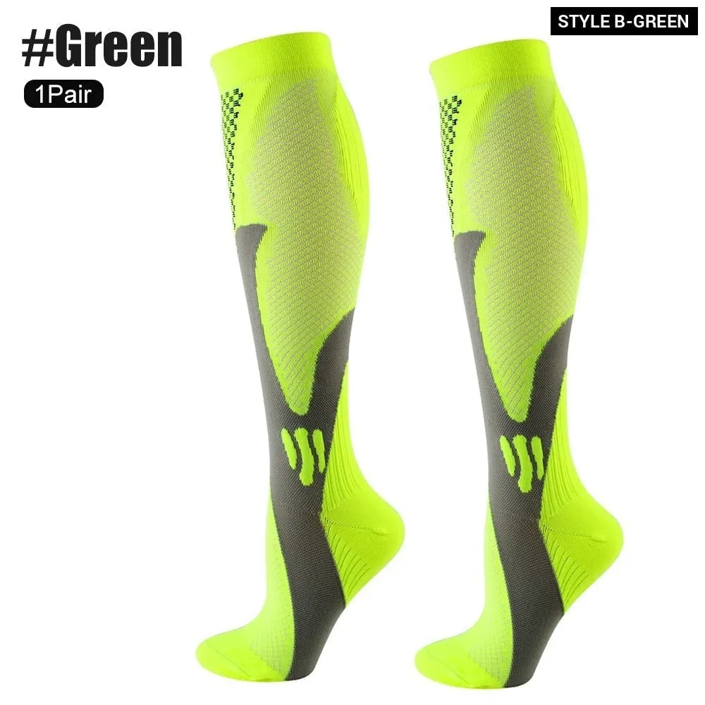 1pair Medical Compression High Socks for Edema Diabetic Varicose Veins Woman