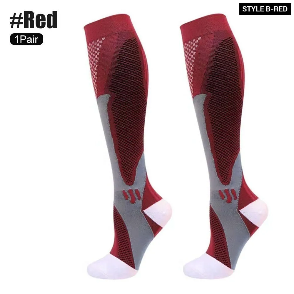 1pair Medical Compression High Socks for Edema Diabetic Varicose Veins Woman