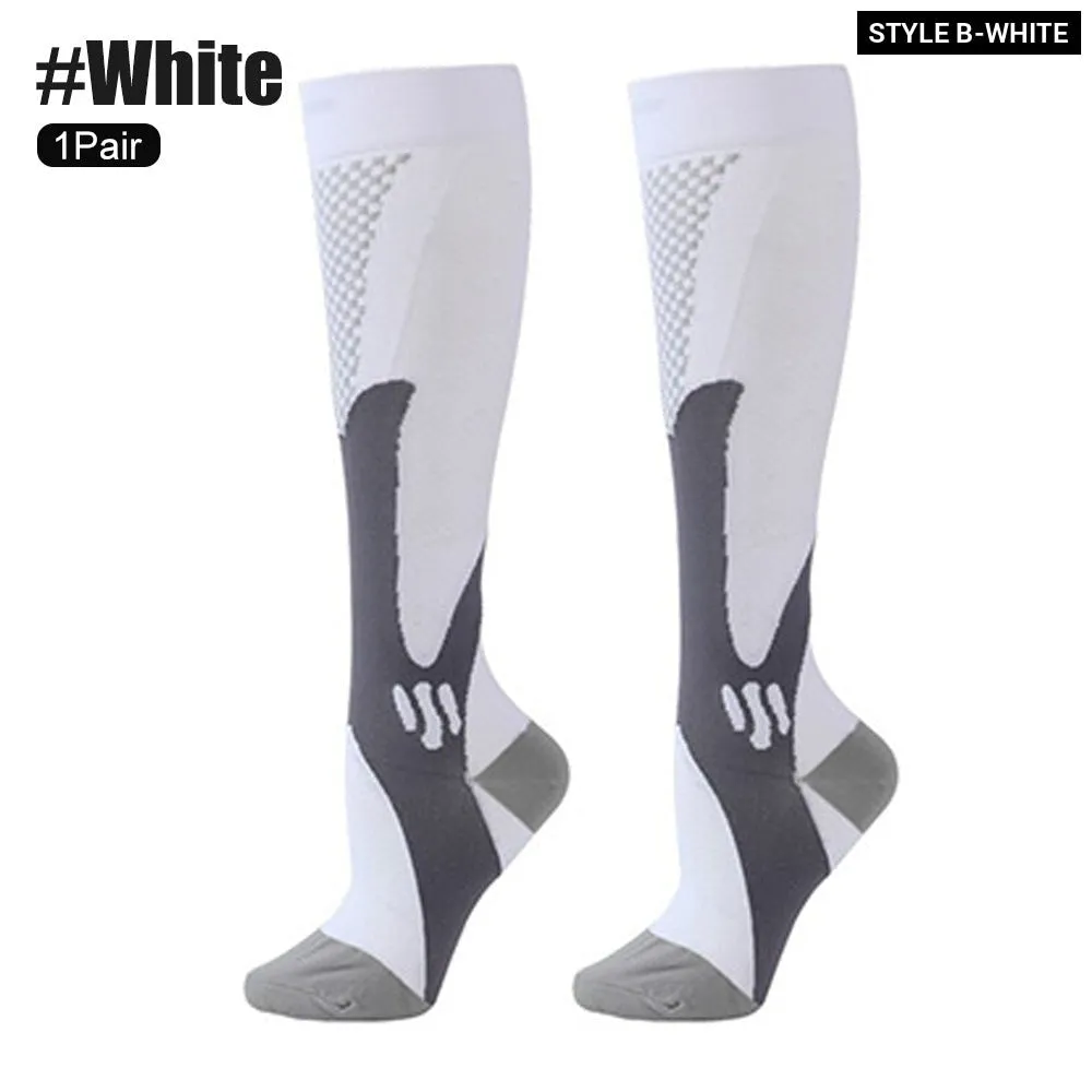 1pair Medical Compression High Socks for Edema Diabetic Varicose Veins Woman