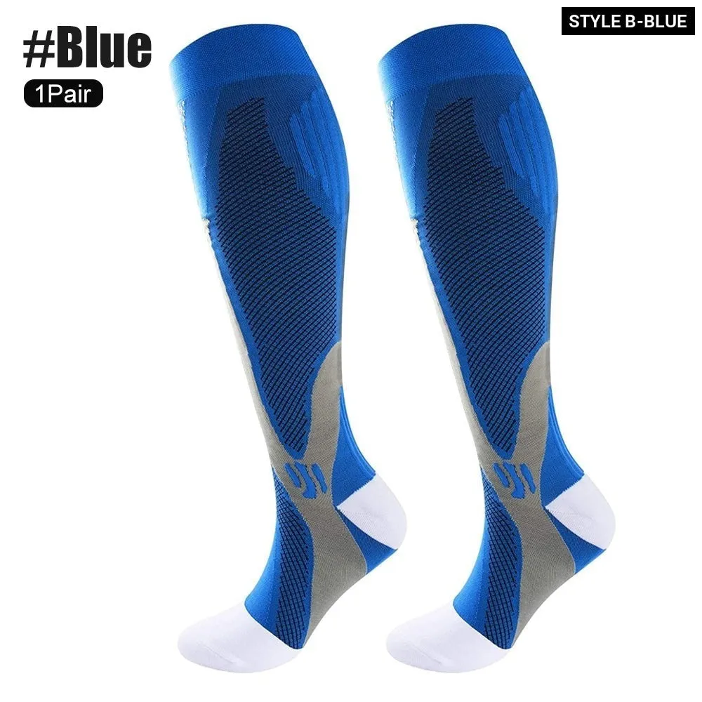 1pair Medical Compression High Socks for Edema Diabetic Varicose Veins Woman