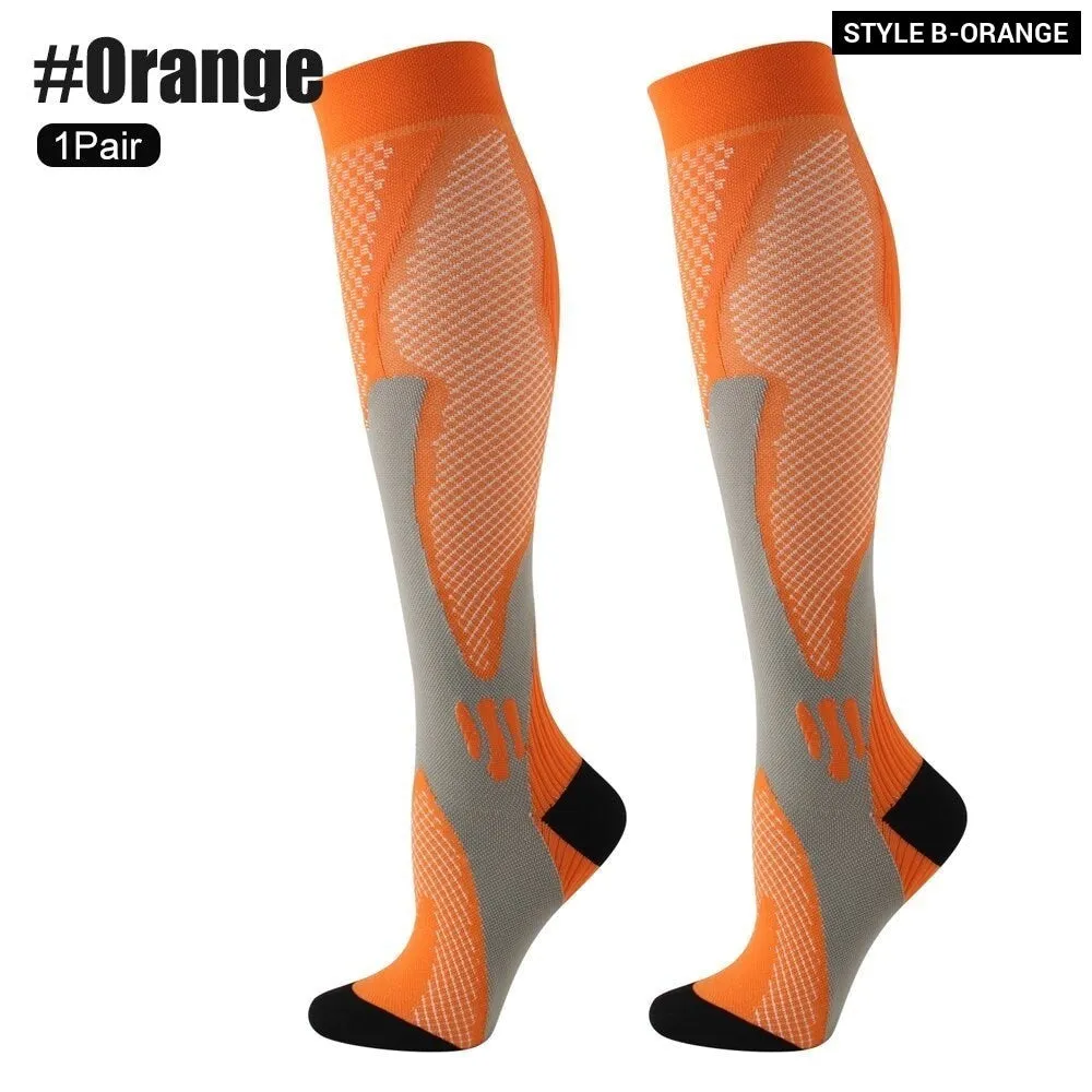 1pair Medical Compression High Socks for Edema Diabetic Varicose Veins Woman