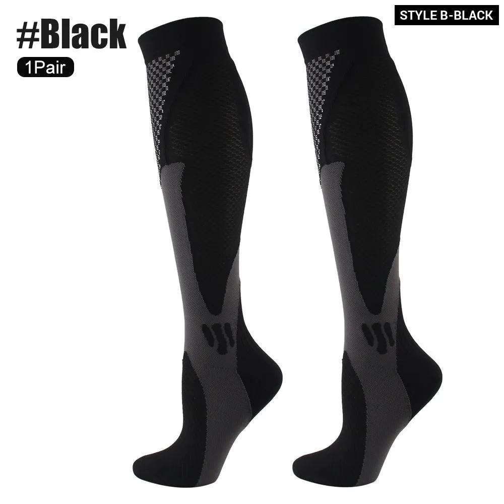 1pair Medical Compression High Socks for Edema Diabetic Varicose Veins Woman