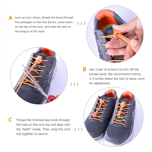 Aonijie No Tie Shoe Lock Laces One Pair