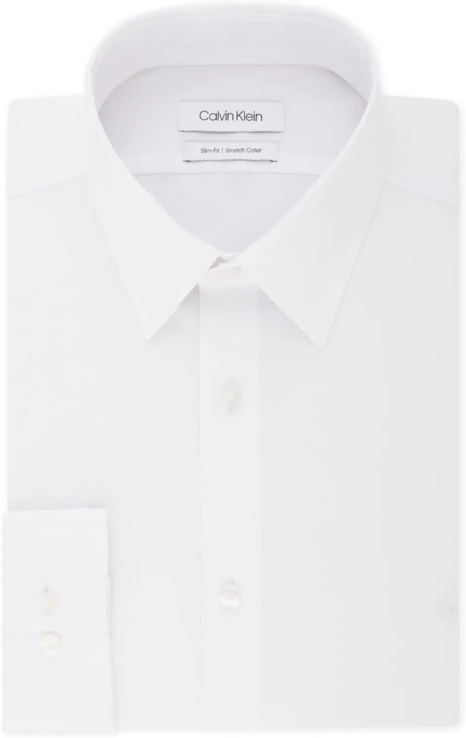 Calvin Klein Men's Dress Shirt Slim Fit Stretch Flex Collar