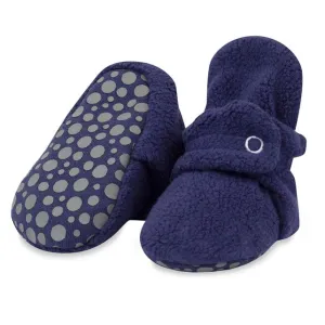 Cozie Fleece Gripper Booties - True Navy by Zutano