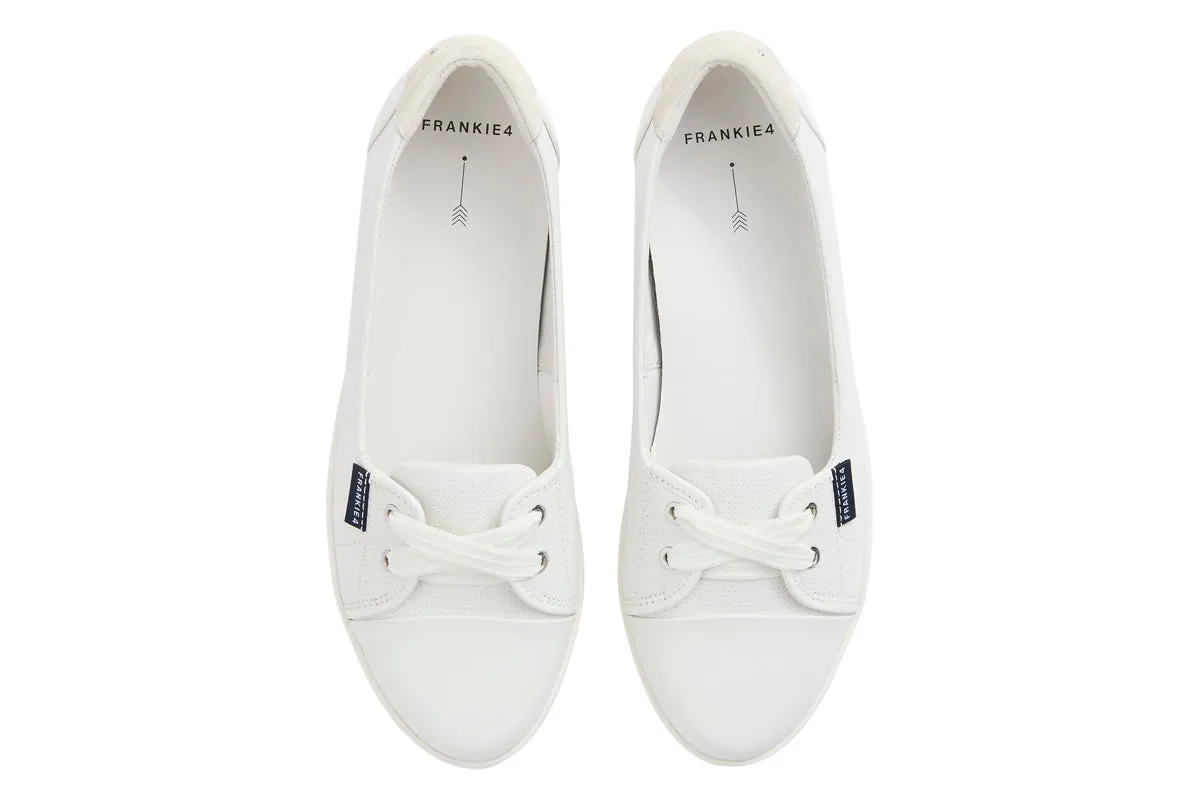 Frankie 4 Hannah III White Punched Womens