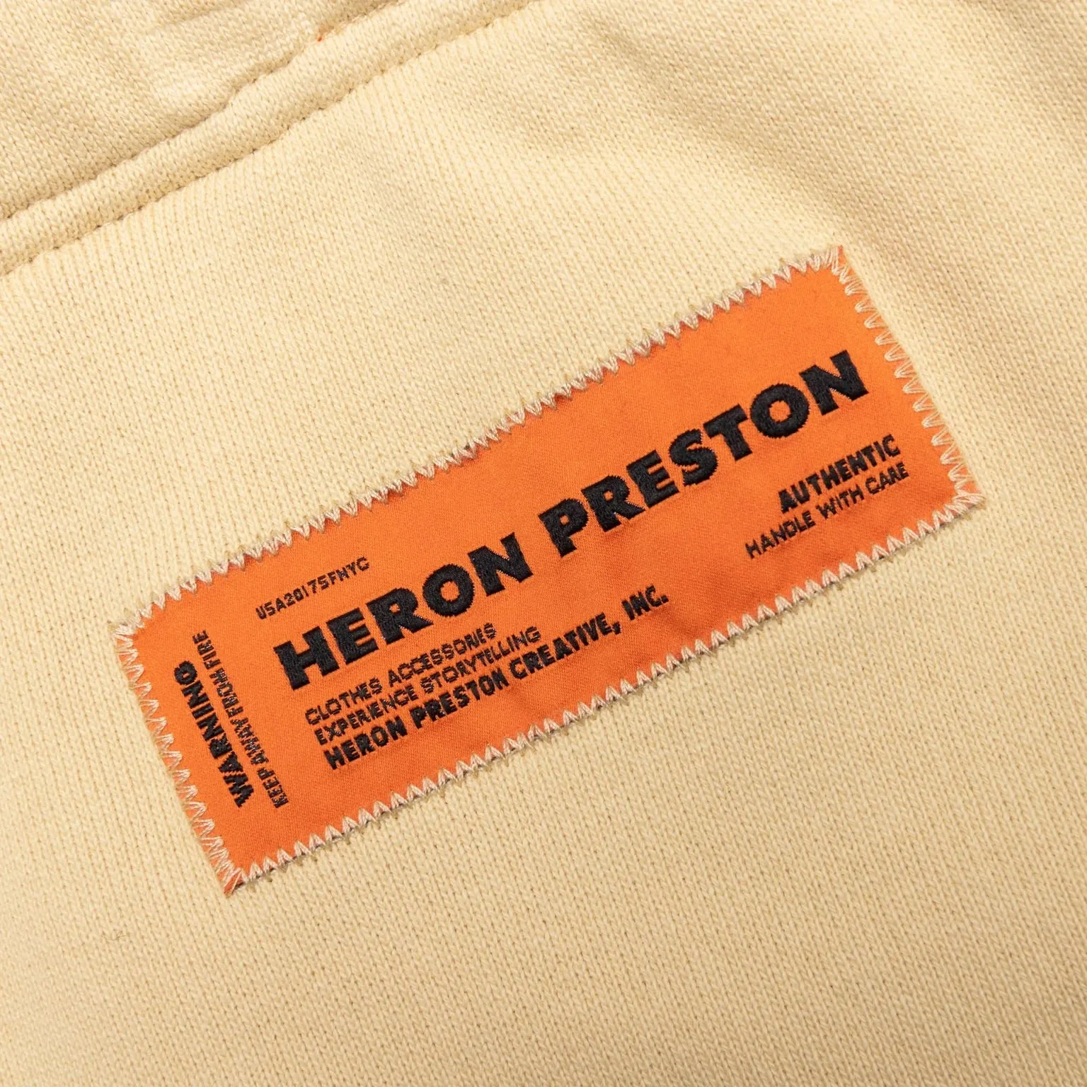 Heron Preston CTNMB Pixel Warp Sweatshorts Beige Green
