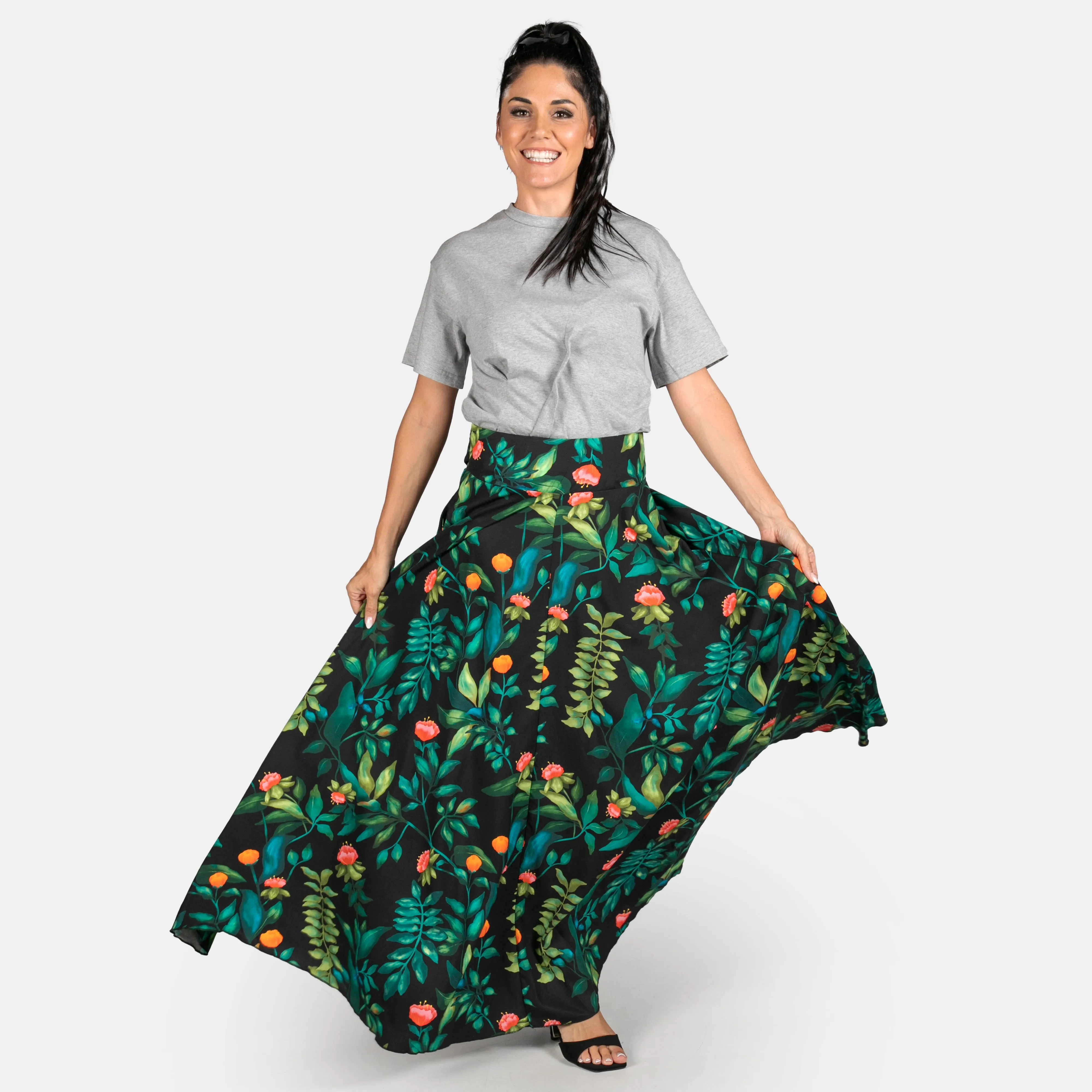 Ladies Reflection Floral Long Skirt