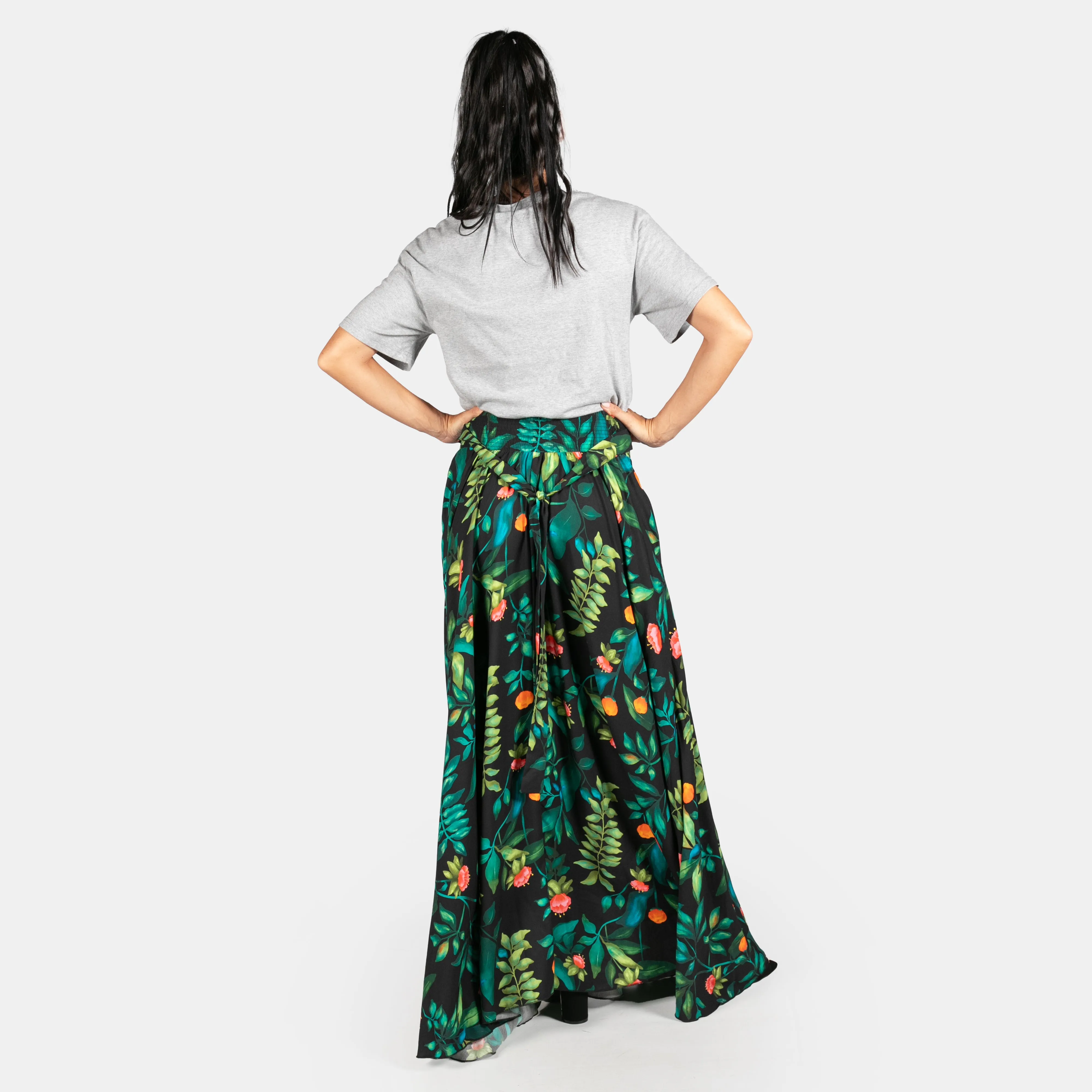 Ladies Reflection Floral Long Skirt