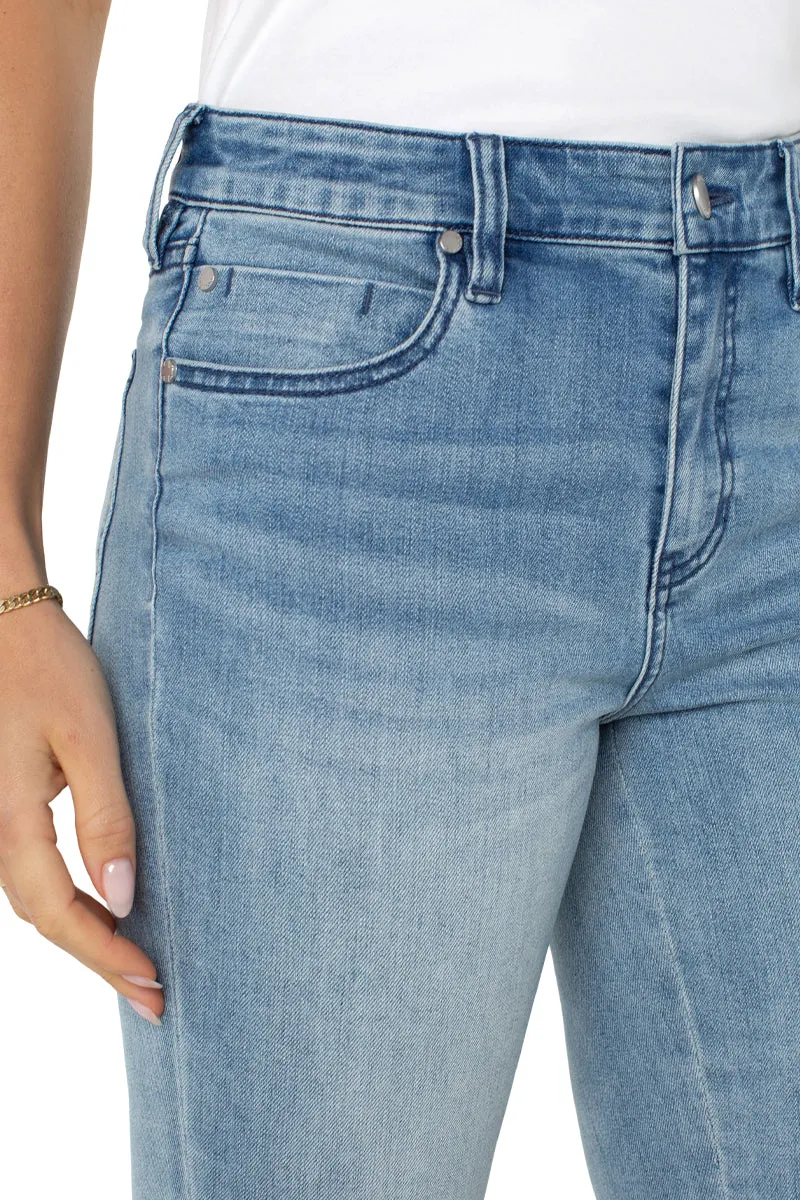 Liverpool Hannah Crop Flare with Crochet Hem