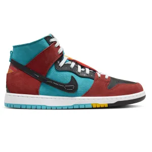 Nike SB - x Di'orr Greenwood Dunk Hi Decon (Turquoise Blue/Black-Rugged Orange/Anthrite/Dk Smoke Grey)