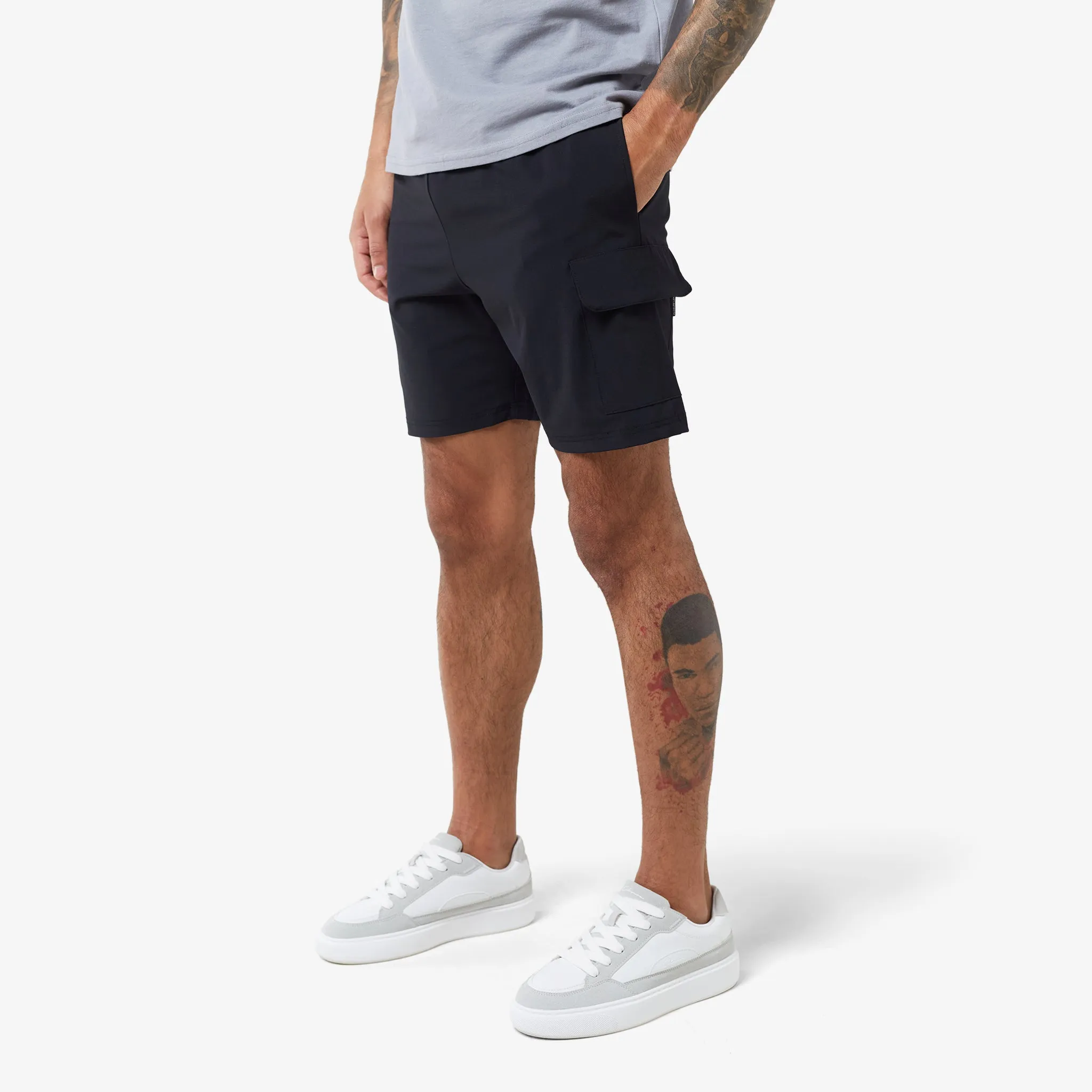 Tech Pocket Twinset | Grey Black