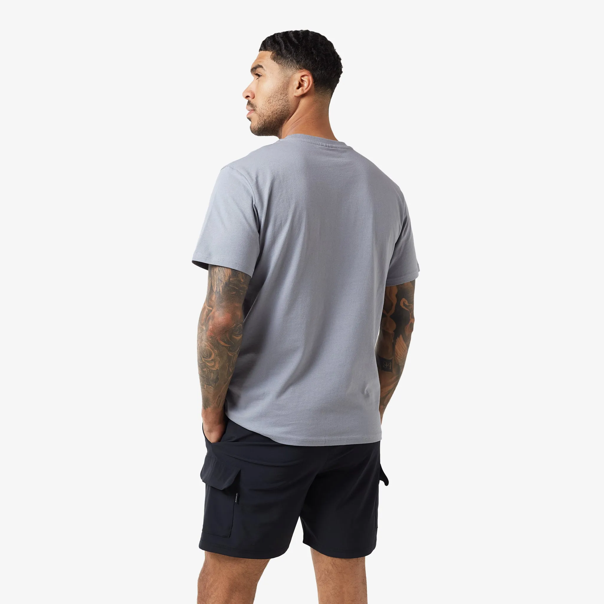 Tech Pocket Twinset | Grey Black