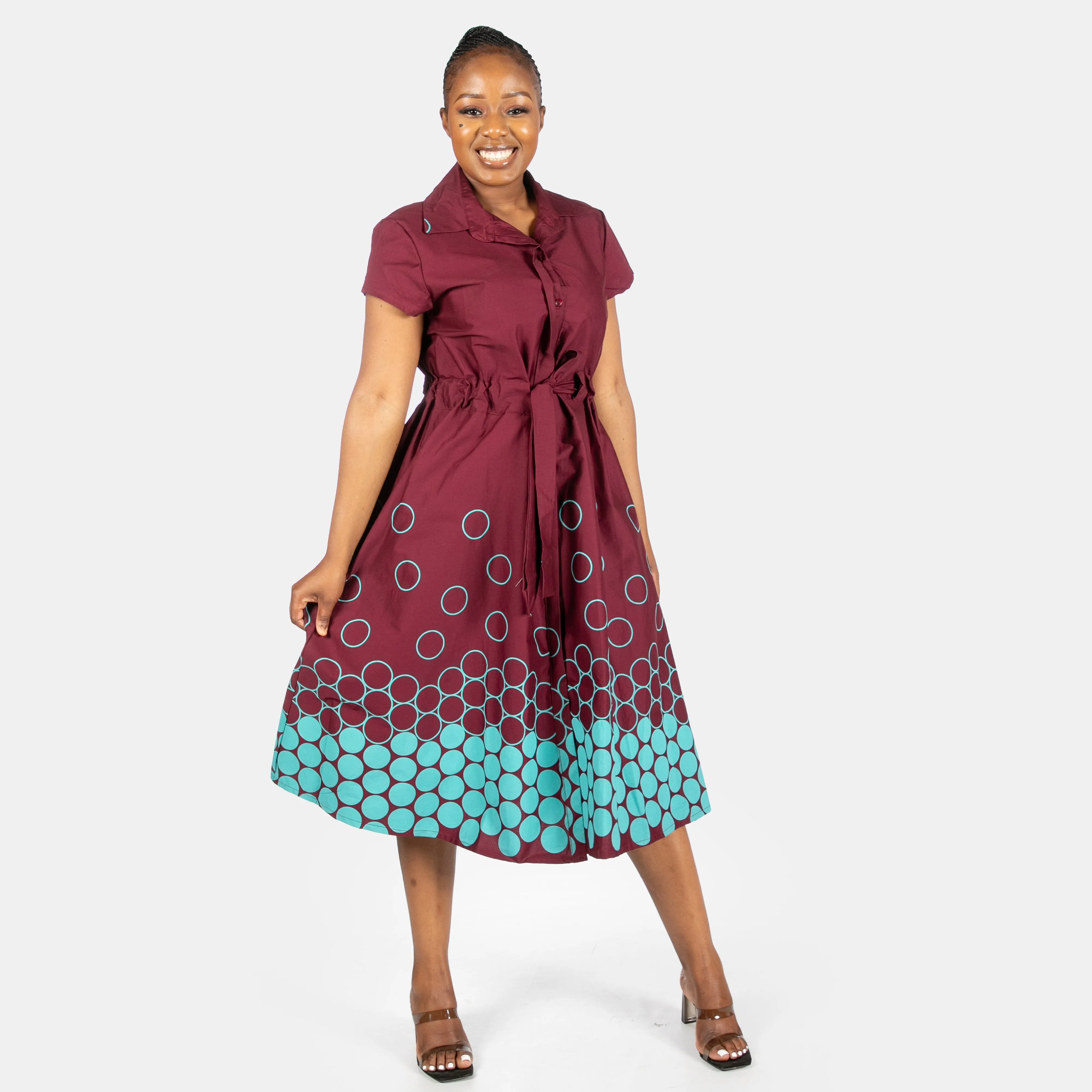 Women's Landscape Dress Bubbles Design